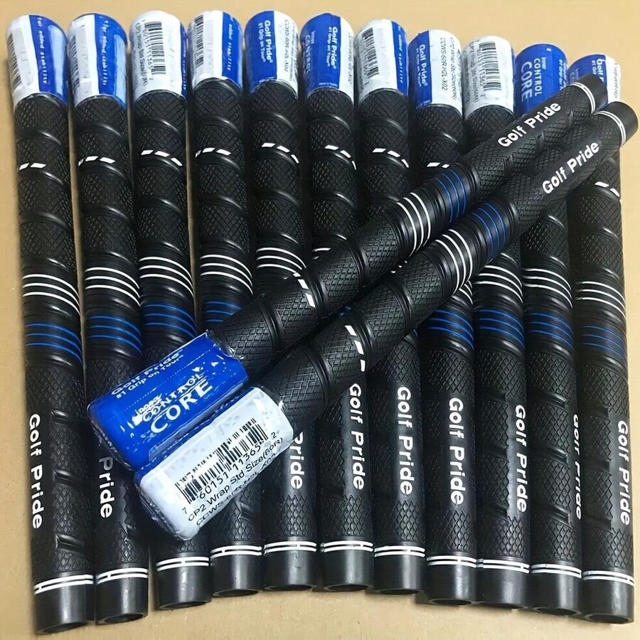 13pcs CP2 Golf Grips, Golf Accessories Standard Midsize Jumbo Size 60R Grips - Blue - View 1