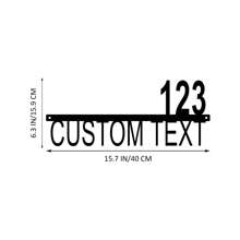 1pc Custom Metal Address Sign - Contemporary Style Wall Hanging House Number Plaque - Personalized Entryway Decor Without Electricity - Ideal For Home Decor & Personalised Gifts