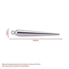 10pcs/Pack High Quality Stainless Steel Cone-Shaped Spike Pendant, Large Hole Cone Pendant, Long Bullet Nail Pendant, Conical Stainless Steel Pendant, Suitable For Hip-Hop, Rock, Gothic, Punk Style DIY Necklace, Bracelet, Jewelry Making, Accessory - Pointed Cone Pendant - View 23