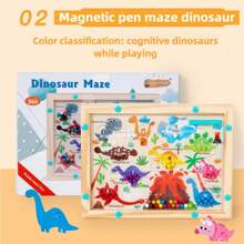 Juego de cartas de emparejamiento de colores magnético de madera para 2 jugadores, mejora la coordinación mano-ojo, el pensamiento, la concentración, juguete interactivo para fiestas, vacaciones, regalo de cumpleaños