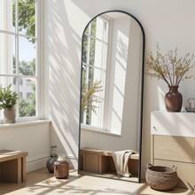 Antok Full Length Mirror, 57"X19" Arch Floor Mirror, Floor Standing Mirror Freestanding Arch Full Body Mirror With Stand For Bedroom, Hanging Mounted Mirror For Living Room Cloakroom