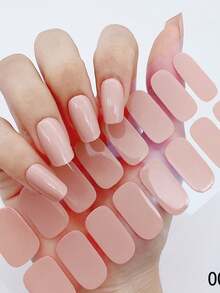 6 Full Coverage Nail Wrap Solid Color Instant Self Adhesive Nail Art Nail Stickers With Long-Lasting Bright Nail Supplies For Pressed On Nails For Effortless Nail Art For Women & Girls Family Salon