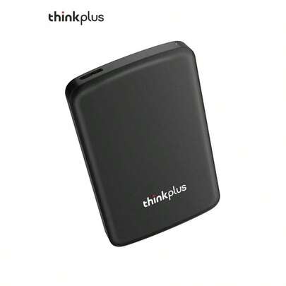 Lenovo Hard Drive UD100 Large Capacity Mobile Hard Drive Universal Backup For Mobile Phones And Computers Type-C Dual Interface Metal Shockproof Design Portable External Storage Black