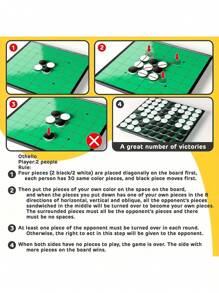 1pc Othello Board Game Original,Classic Strategy Board Game With Folding Magnetic Board For Home And Travel