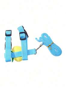 Einfarbiges, süßes Haustier mit verstellbarem rutschfestem Zugseil, Kaninchen-Geschirr und Leine, verstellbar für kleine Tiere wie Frettchen, Meerschweinchen, Igel zum Spazierengehen Outdoor, süße Dekorationen