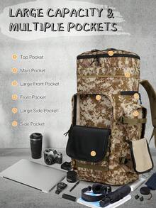 1PC 75L Waterproof Camo Backpack Hiking Camping Backpack Rucksack Outdoor Sports Climbing Bag Mountaineering Backpack Waterproof Large Capacity Oversized Use Holiday Essentials Hiking Camping Multi-Functional Christmas Bag Laptop Thanksgiving Computer Large Capacity Outdoor Waterproof Camping Hiking Backpack Travel Gifts Chest Bag Side Bags Satchel Bag Leather Bag Hobo Bag Gifts Travel Essentials School Bag Travel Bag Gym Bag Sports Bag Summer Back To School Beach Bag Beach Laptop Case The Sporty Life Summer Bag Springbreak Vacation Men Bag Pack Hiking Bag Weekend Bag Backpacks Travel Must Haves Large Bag School Supplies School Backpack - Ngụy trang - Xem 7