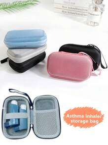 Asthma Inhaler Travel Storage Bag, Mini Insulin Storage Bag |Multi-Color Nylon Mesh Bag | Zipper Closure And Elastic Strap |Multi-Purpose For Travel And Hiking |Scratch Protection |Compact Design