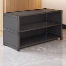 宿舍鞋架简易床底收纳架防尘多层家用/办公室窄鞋柜