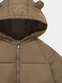 Fashionable Casual Versatile Warm Long Sleeve Zip-Up Young Girls Winter Coats