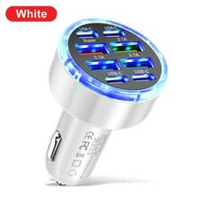 1个150W 8口车载充电器，支持PD/QC3.0快充，USB-C接口，兼容 16/15/14/13/12、iPad、安卓手机、笔记本电脑等设备。这款快充适配器支持快速充电，并可同时为多台设备充电。小巧的设计方便您随时随地高效充电。这款车载快充充电器是送给家人、朋友、孩子、朋友的礼物，也适合生日、圣诞节、冬季等各种场合。此外，它也是汽车配件的理想之选。 - 白色 - 查看 5