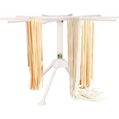 Kitchen Pasta Drying Rack | Make Homemade Fresh Pasta | Household Noodle Dryer Rack Hanging For Home Use | Spaghetti Drying Rack Noodle Stand | Easy Storage And Quick Set-Up (White)