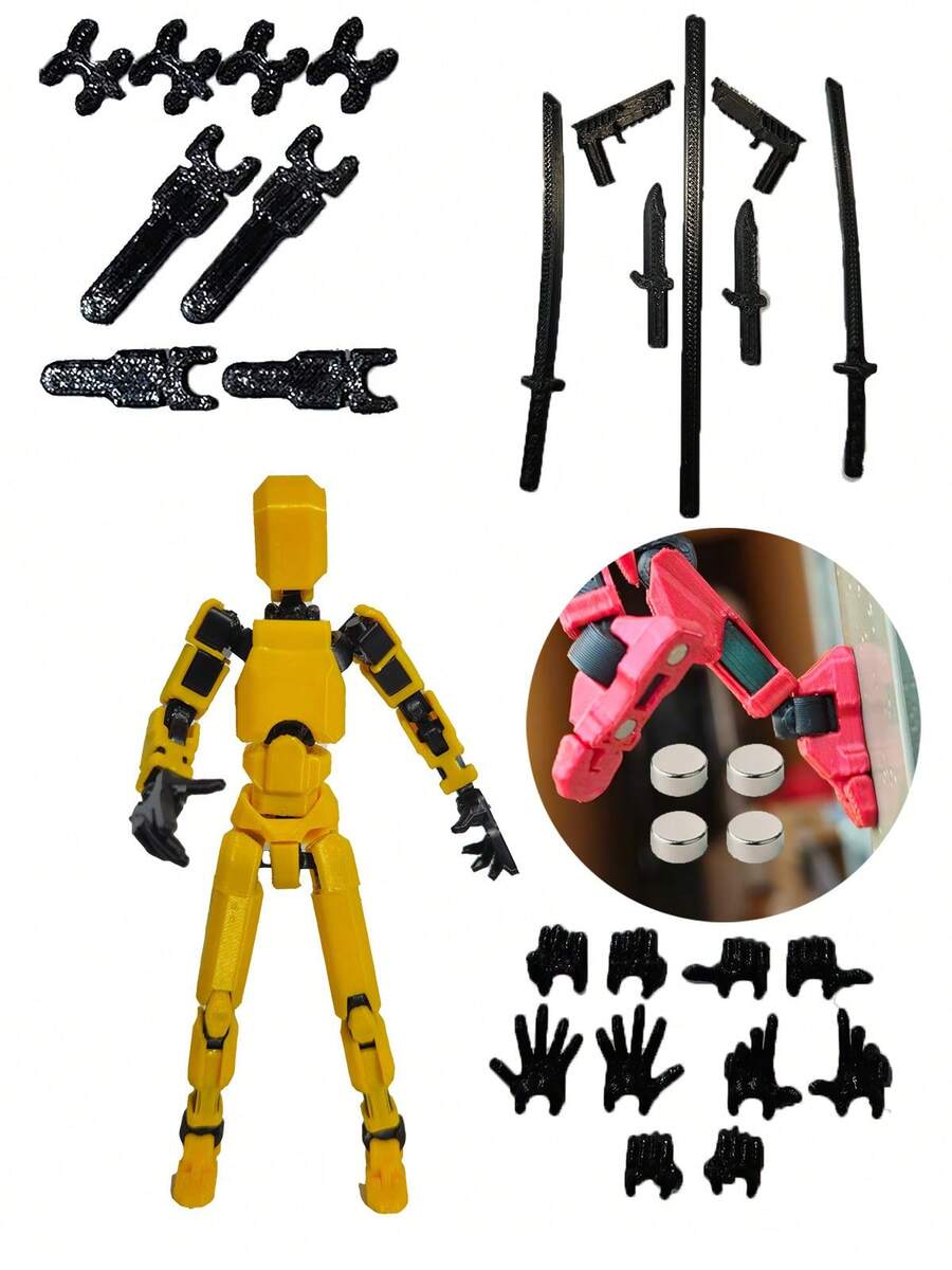 Dummy 13 Articulated Doll Assembly Kit - Amarillo - Ver 1
