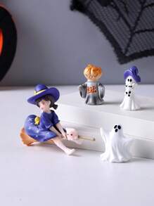 Joivida 1 Set Halloween Creative Ghost, Demon, Pumpkin, Witch Miniature Decorations, DIY Home Center Decor, Bedroom Cabinet Decor, Halloween Party Decoration, Halloween Holiday Gift Home Decor Halloween Decor Fall Decor Room Decor Autumn Decor