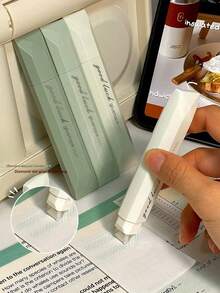 4 件渐变色胶水胶带，笔型双面胶点胶带滚筒分配器，适用于备忘日记工艺 DIY 手工剪贴簿胶带，学生返校办公室