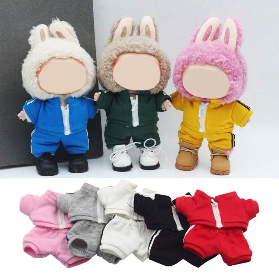 17cm Labubu Doll Outfit, 17cm Labobo Pendant, 10cm Plush Doll Matching ...