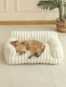 1 件全新超大空间猫沙发，透气可洗猫床，宠物窝垫，舒适狗床篮，适合小型/中型/大型猫，四季皆宜