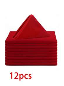 2/6/12/240pcs Modern Minimalist Solid Color Polyester Napkins, Skin-Friendly Absorbent Reusable, Suitable For Wedding, Party, Picnic, Living Room, Dining Room, Daily Home Decor