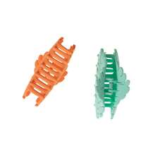 Tru X Reyna Nori Collab Large Slideproof™ Claw Clip Peach 2 CT - 肉凍 - 查看 4