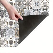 Anti-Slip Absorbent Kitchen Mat - Counter Protector, Diatomite, Floral Pattern, Machine Washable, Drying Mat For Coffee Maker, Sink, Holiday Decor (Halloween/Christmas/Valentine's Day), Coffee Maker Mat | Quilted Pattern Mat | Absorbent Mat, Halloween Gifts - Multicolor - View 3
