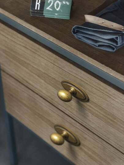 2/6 Pack Antique Oval Cabinet Knobs,With Back Plate, Zinc Alloy 1.4 Inch Diameter Drawer Knobs