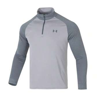 Under Armour Velocity 2.0 Herren 1/4 Zip Langarm-Feuchtigkeits Transport Weich T-Shirt, Outdoor/Laufen 1375435