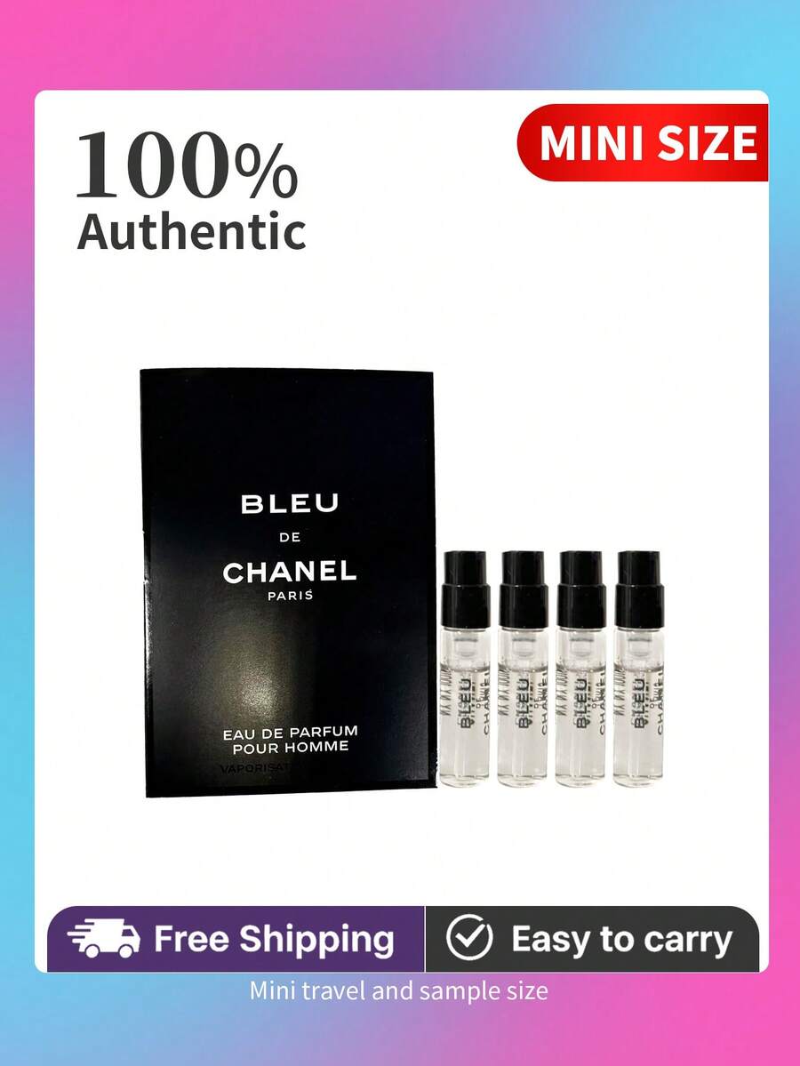Bleu De Chanel Eau De Parfum Pour Homme For Men Spray Vial 1.5ML/0.05 Fl.Oz Travel Size Mini - 6ml(1.5ml*4支)迷你體驗裝 - 查看 1