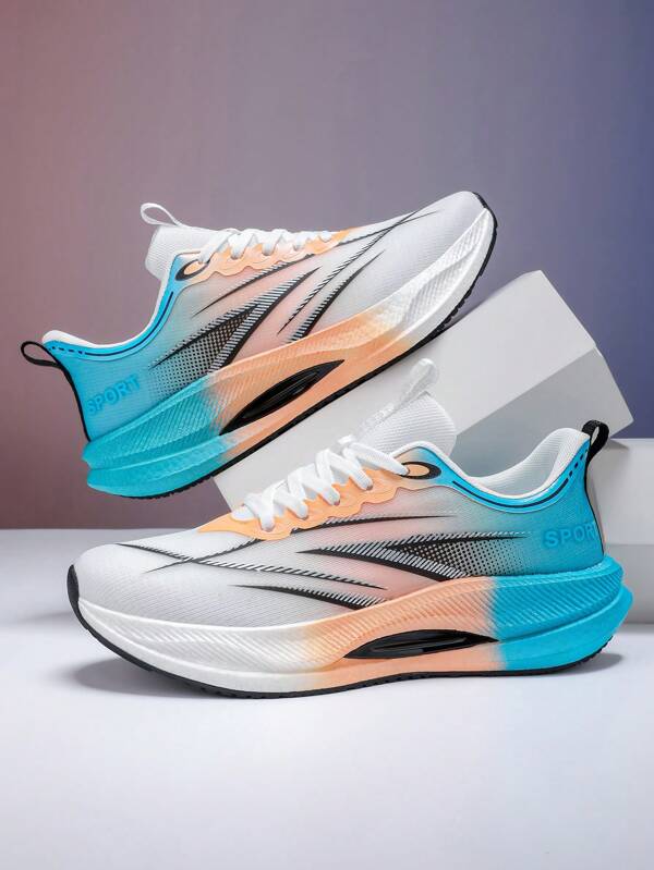 Men's Fashionable Casual Athletic Sneakers, Comfortable Breathable Shock-Absorbing Cushioning Rebound TPU Sneakers Suitable For Daily Wear, Jogging, Workout, Hiking And More