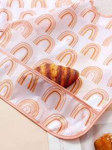 1 件防水围兜，婴幼儿喂奶围兜，大口袋进餐罩衣，6-36 个月