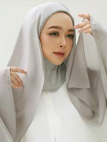 1pc Ready To Wear Women Instant Hijabs With Bonnet Chiffon Hijabs - Multicolor - View 10