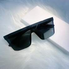 1pc/3pcs Frameless Plastic Glasses With Gradient Lens, Showcasing Personalized Style, Perfectly Fit For Women's Daily Wear, Hiking, Summer, Back To School, Tropical Beach Vacation, Suitable For All Face Shapes Shield Shape Women Fashion Glasses Shades