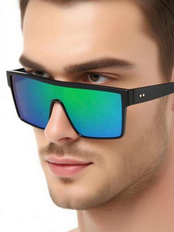 1PC Unisex Gradient Film Glasses, Essential For Styling On The Go Fashion Meets Function