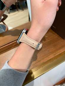 1 条男女通用时尚纤薄皮革表带，适用于华为 Watch Fit 1/2/3