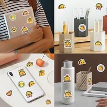 SCXXBSW 500 Blatt/Rolle Aufkleber - Cartoon Taco süße Kritzeleien Aufkleber für Notizbuch, Handy, Briefumschlag verschließen - wasserfeste Aufkleber