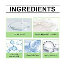 Wandreparaturfarbe - Weiße Beschichtung zum Renovieren von Wänden, Abdecken von Rissen, Überstreichen von Graffiti, inklusive Farbroller