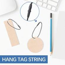 Cordón de etiqueta colgante de poliéster, firmemente cerrado, adecuado para ropa, zapatos, etiquetas de equipaje, etiquetas de regalo, etiquetas de precio y accesorios DIY