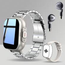 [2-in-1 D8pro Smartwatch] - Eingebaute Kopfhörer mit kabellosen Kopfhörern - Kabelloses Telefonieren, 2,01 Zoll hochauflösender Touchscreen, Musik- und Fotosteuerung, Sportdesign, USB-Aufladung, Lithium-Polymer-Akku, Aluminiumgehäuse, Silikonarmband - perfektes Geschenk zum Geburtstag