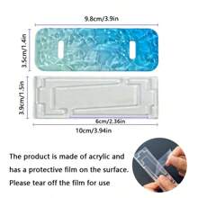 1pc Multi-Functional Acrylic Display Stand, Candy Color Card Frame Base, For Anime Peripheral Storage, Badge Holder