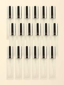 3pcs/6pcs/12pcs/18pcs 10ml Square Glass Refillable Makeup Toner Perfume Small Sample Transparent Fine Mist Spray Bottle, Black/Amber, With Funnel Atomizer, Rose Gold/Purple/Pink