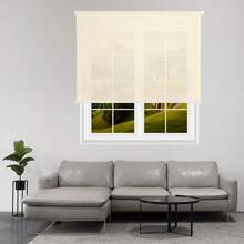 Well Home Estor enrollable Translúcido liso - Beige, 180 x 160cm (ancho x largo)/Tamaño de la tela 177 x 155cm - Beis - Ver 6