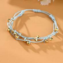 1 Set New Bohemian Style Hollow Weaving Expandable Bracelet Bangle