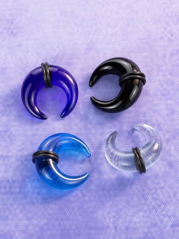 1 pieza Pendiente de cristal retro y elegante estilo bohemio, aro de nariz, joyería de perforación, unisex, apta para uso diario, regalo de Navidad y Acción de Gracias