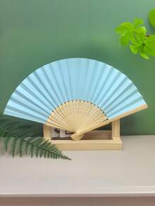 7 Inch Blank Paper Fan Colorful Paper Fan, Blank Folding Fan Painting Fan, Creative DIY Handmade Supplies Coloring, Handmade Materials, Fan For Anime, Fan For Stage, Fan For Wedding, Cooling Fan, Must Have In Summer, Many Colors For You To Choose From! - White - View 17