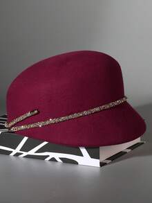 New French Wool Felt Hat For Women, Autumn & Winter, Woolen Octagonal Cap, Elegant Retro British Style Beret, Simple Fashion Warm Breathable - A - Xem 14