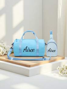 Personaliza tu propio paquete de combinación, bolso y bolso de pecho adecuado para deportes, con un estilo sencillo. Imprime un nombre personalizado o saludos festivos. Crea el tuyo. Informal y versátil. Puedes imprimir nombre, letras, números de la suerte, etc. Es muy adecuado para uso diario, como ir a la escuela, a clase de baile y viajar. Puede ser un regalo de cumpleaños para amigos, hijas, bolsas conmemorativas, regalos de Navidad o de Año Nuevo. - Multicolor - Ver 4