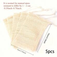 柔软网状肥皂袋 - 可重复使用，低过敏性美容产品，最佳圣诞礼物，适合旅行和居家，无香型，肥皂收纳 | 极简设计 | 质地柔软，肥皂盒 - 3PCS - 查看 3