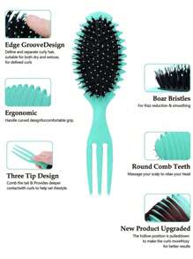 Trident 美发造型梳 – 弹力气垫梳，适用于卷发，防毛躁分区梳，带气囊设计，居家护发，打造蓬松卷发，梳子，发梳，木梳，发梳，梳子，理发师，后梳，梳子，梳头发，卷发梳，解结梳，球形梳，迷你发梳，卷发产品，圣诞节，美发，木梳，发梳，迷你发梳，解结梳，发梳，卷发梳，美发设备，旅行必备，发型，美发，发梳，后梳，造型梳，卷发梳，边缘梳，发梳，梳头发，发梳套装，梳头发，卷发梳，解结梳，女士发梳，头发，旅行，美发产品，美发工具，美发用品，理发师，理发师配件，理发店，美发设备