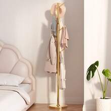 Guyii Metal Coat Rack With 8 Hooks, Modern Tree Branch Style Stand For Coats, Hats, Scarves, Sturdy Floor Clothing Organizer For Entryway, Living Room, Bedroom, Office - 金色 - 查看 3