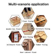 三合一重型手动订书机，配备 300 个订书钉，含起钉器，适用于木板、工艺品、织物 DIY 工具套装，可调功率，金属机身手动订书机，无需插电 - 黃色 - 查看 8