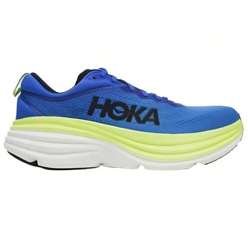 Hoka Men's Bondi 8 Running Shoes - Electric Cobalt / Lettuce - View 1