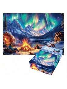 2025 New 1pc Summer Casual Stress Relief Oil Painting Puzzle, High Difficulty 1000 Pieces Oil Painting Landscape Puzzle, Creative Puzzle, Party Prop, Birthday Gift, Christmas Gift, Perfect Gift